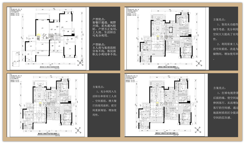 中山御滨名门户型图－6栋01户型设计