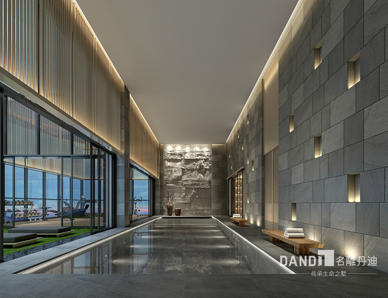 装饰公司新中式玄关效果图