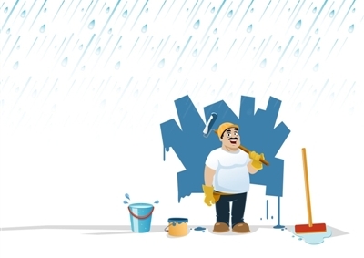 下雨天装修图