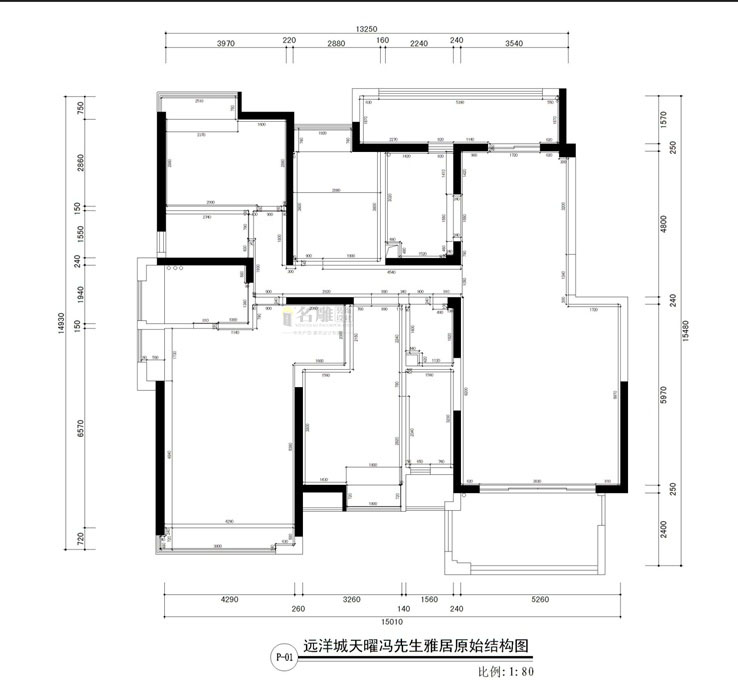 中山远洋城天曜原始结构图