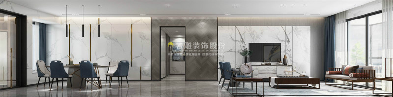 现代风格四居室效果图