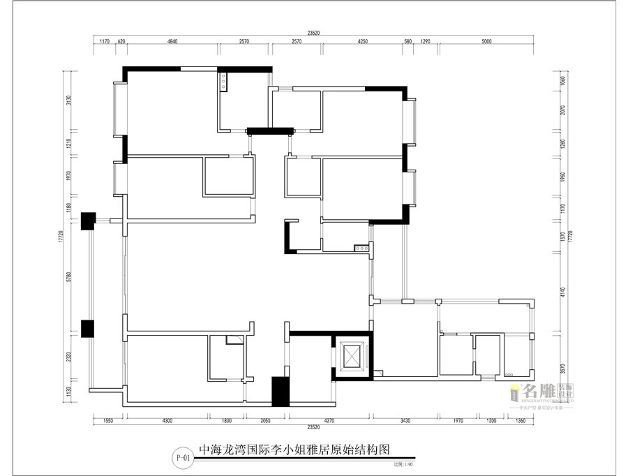 中海龙湾国际原始结构图