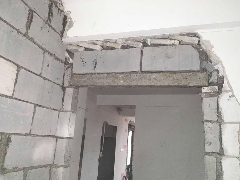 二手房装修改造之基础工程墙顶斜砌