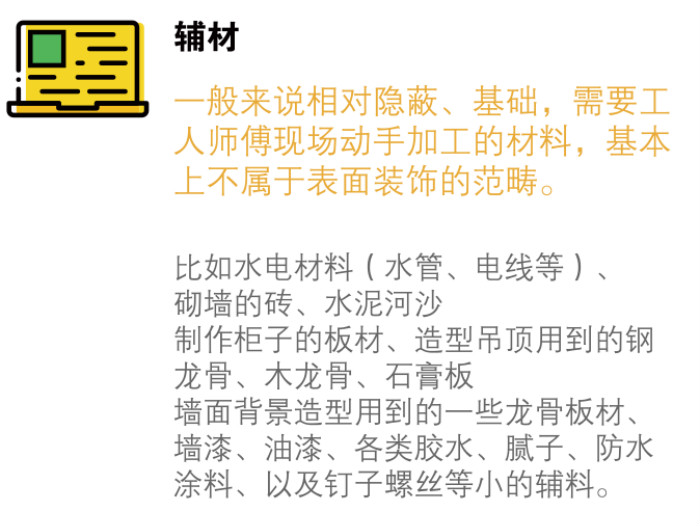 装修公司辅材图