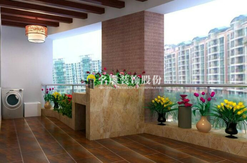 阳台小花园装修效果图