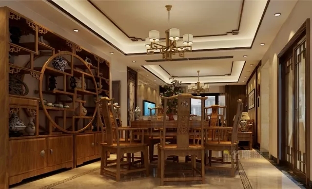 我家想装修新中式的风格：柳州装修助手新中式餐厅装修作品