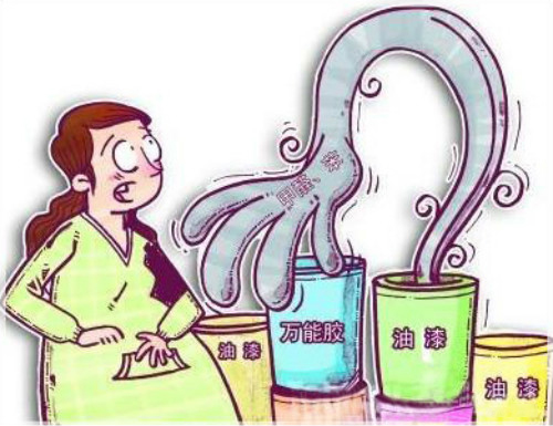 油漆危害漫画图