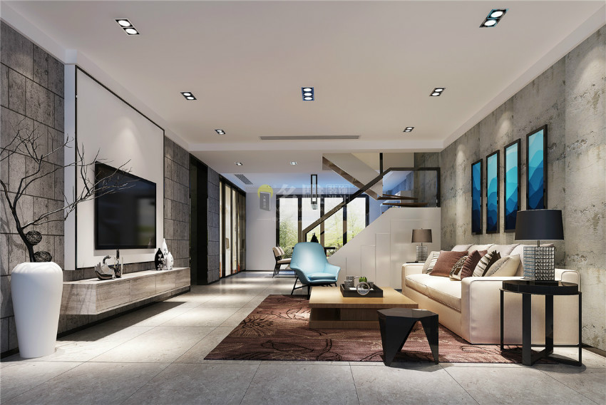 150㎡现代房屋客厅效果图
