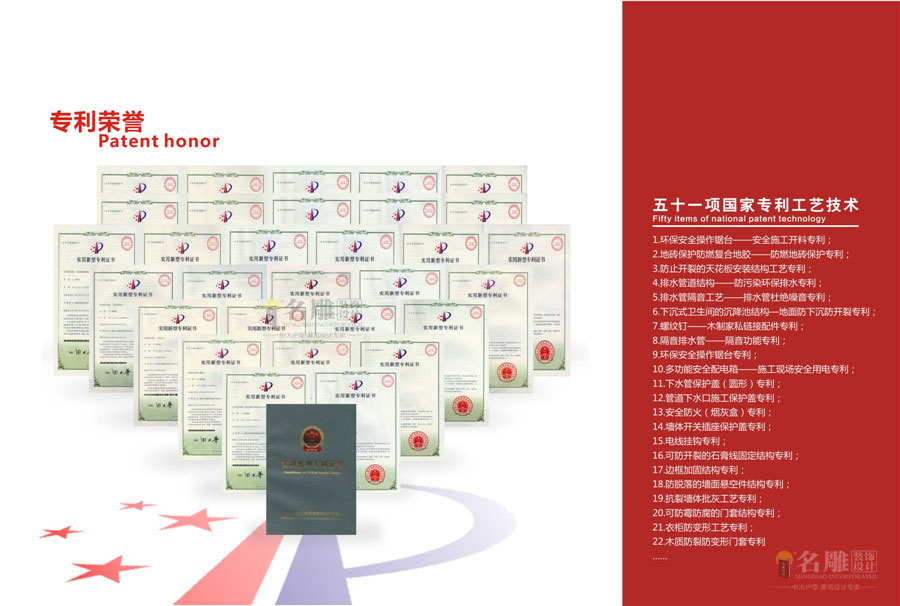 柳州装修助手专利荣誉