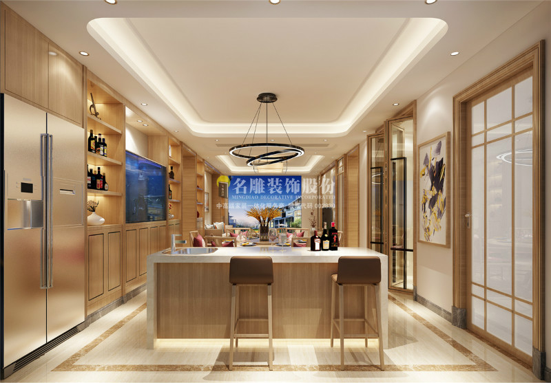 新中式餐厅装修效果图