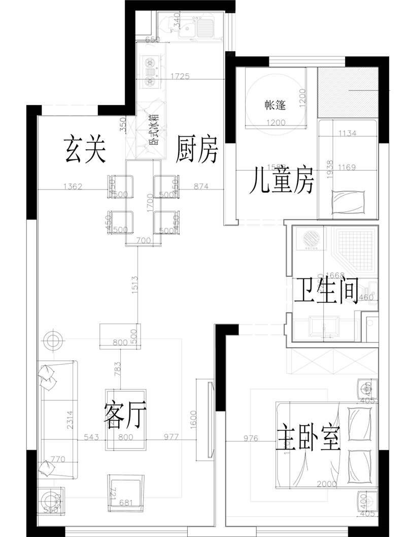 巴黎春天现代风格装修效果图案例(图23)